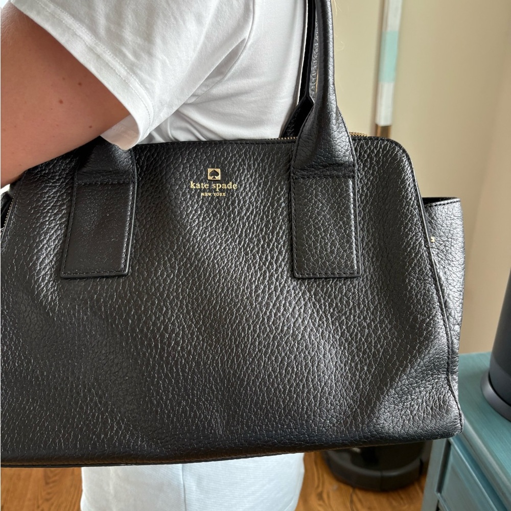 Kate Spade Black Leather Shoulder Bag